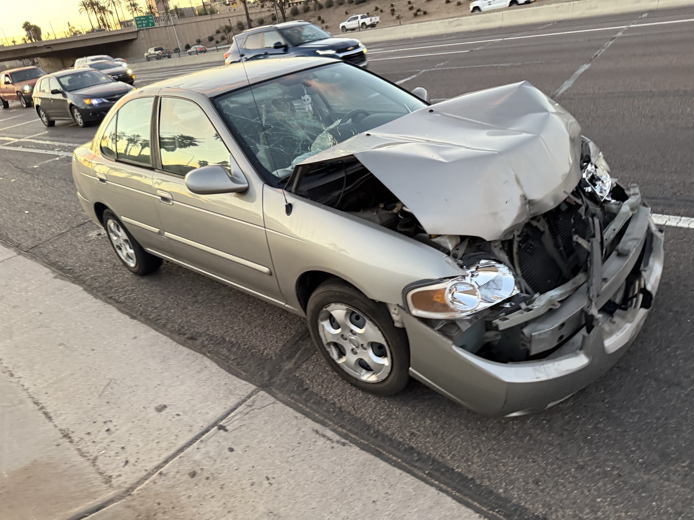 Car after a crash